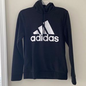 adidas black hoodie sweatshirt